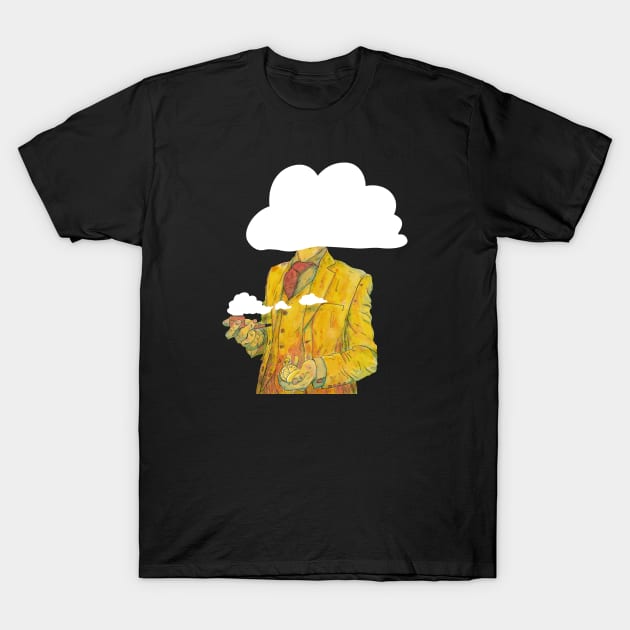 Futurists have their heads in the clouds T-Shirt by A N Illustration